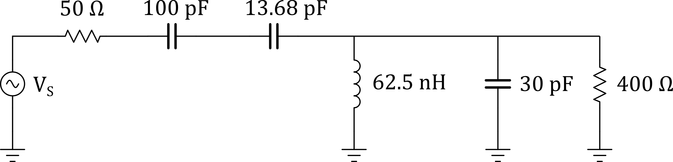 L Network with Complex Loads Matching Network Simplified