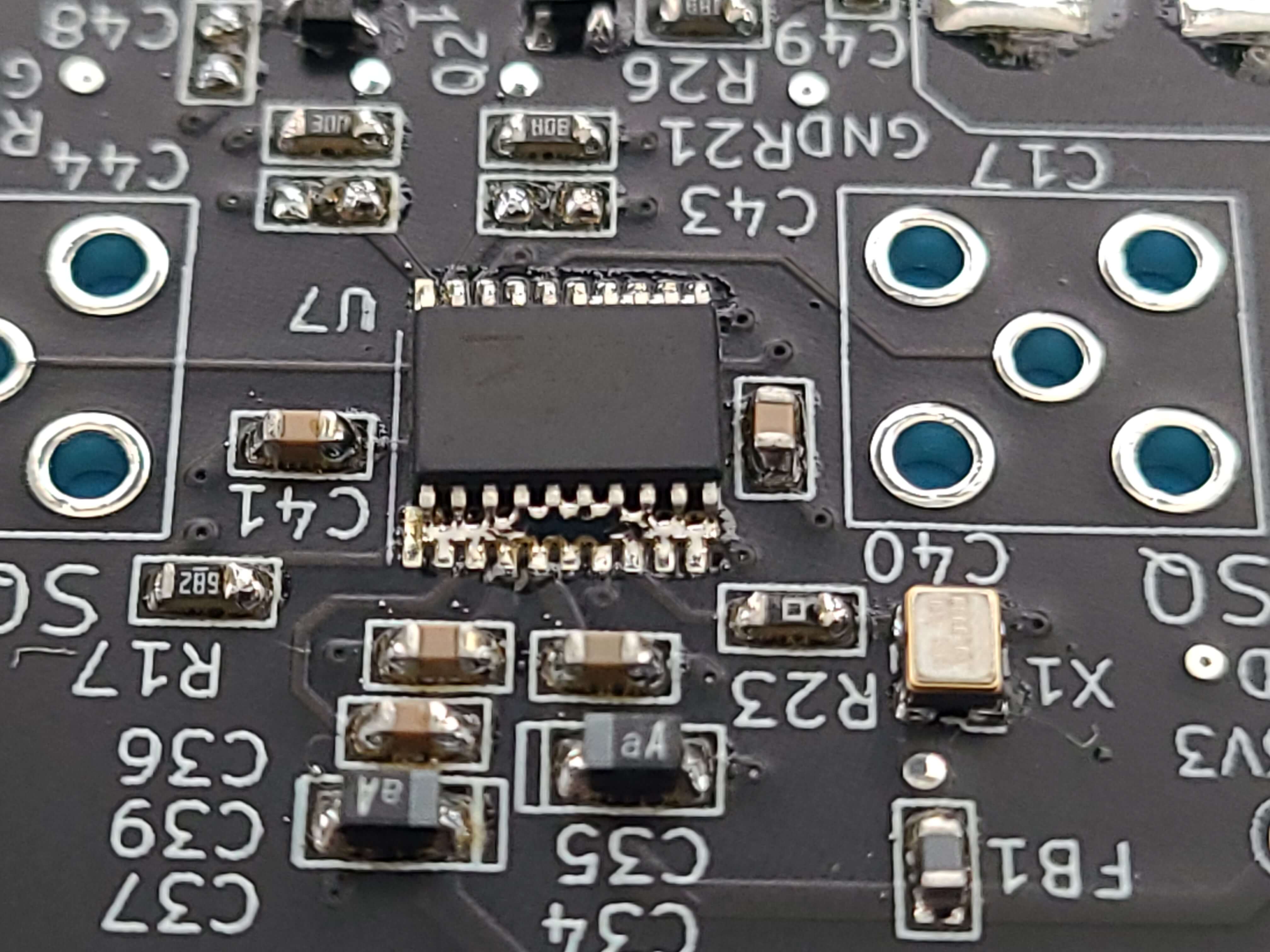 Reflow Soldering 1st Attempt Image 1