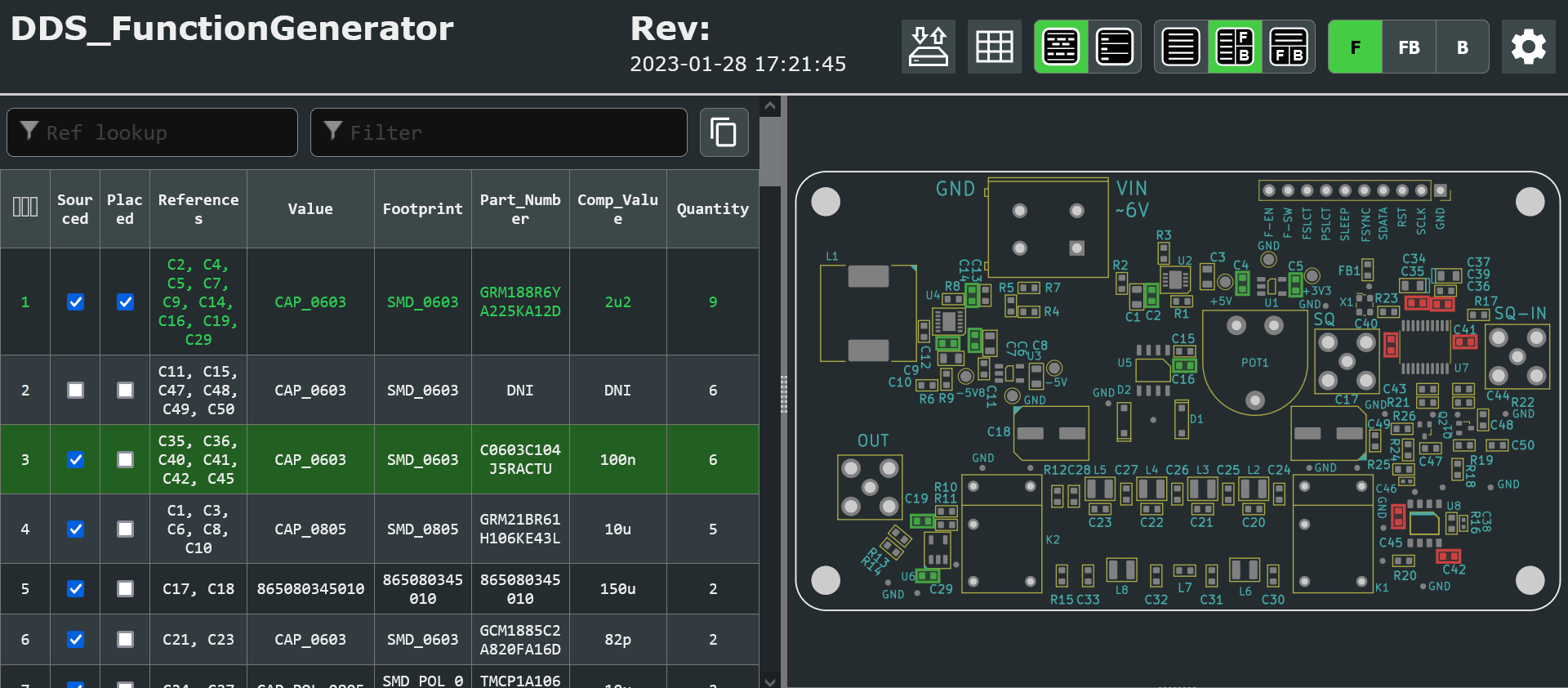 Interactive BOM